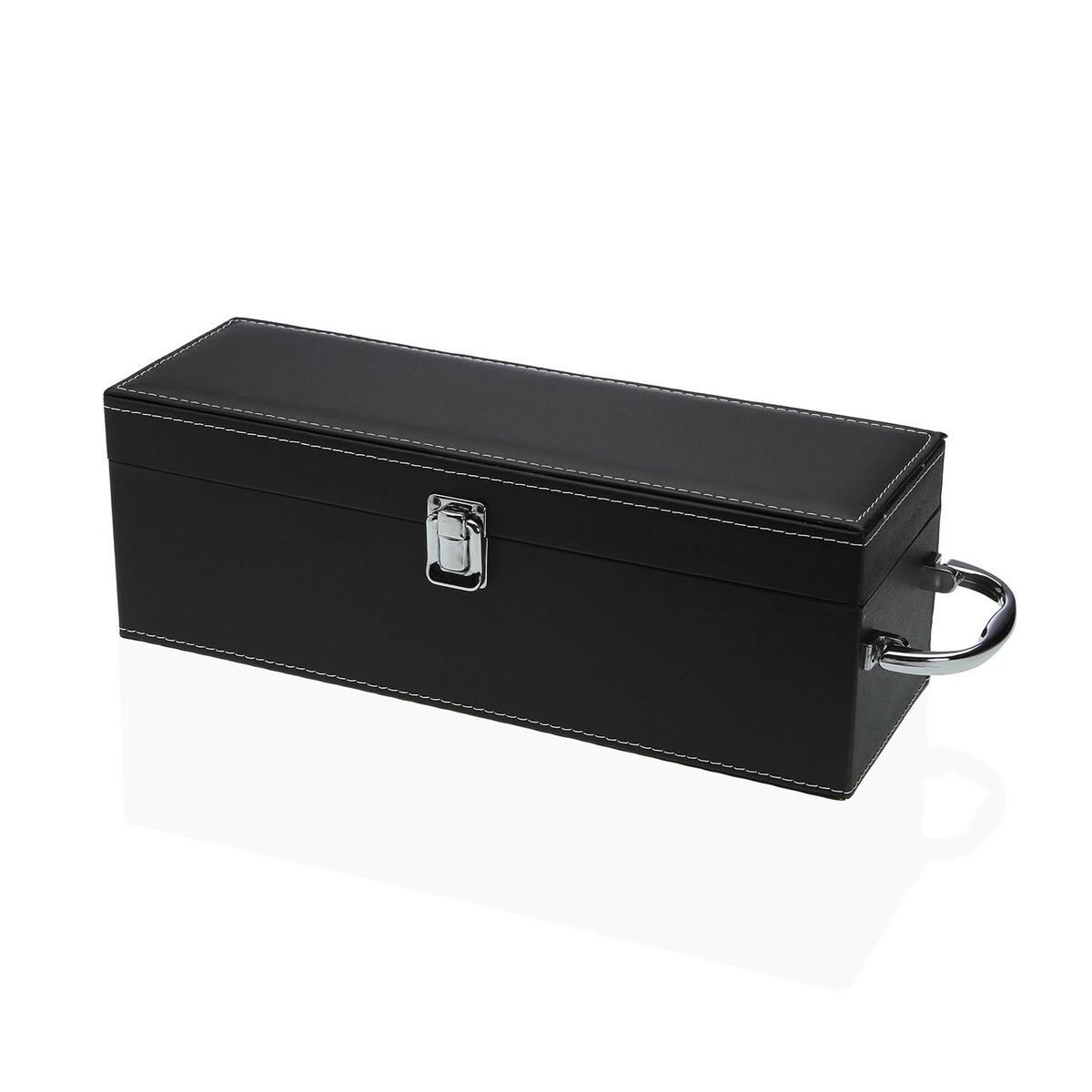 Set di Accessori per il Vino Versa Acciaio Ecopelle